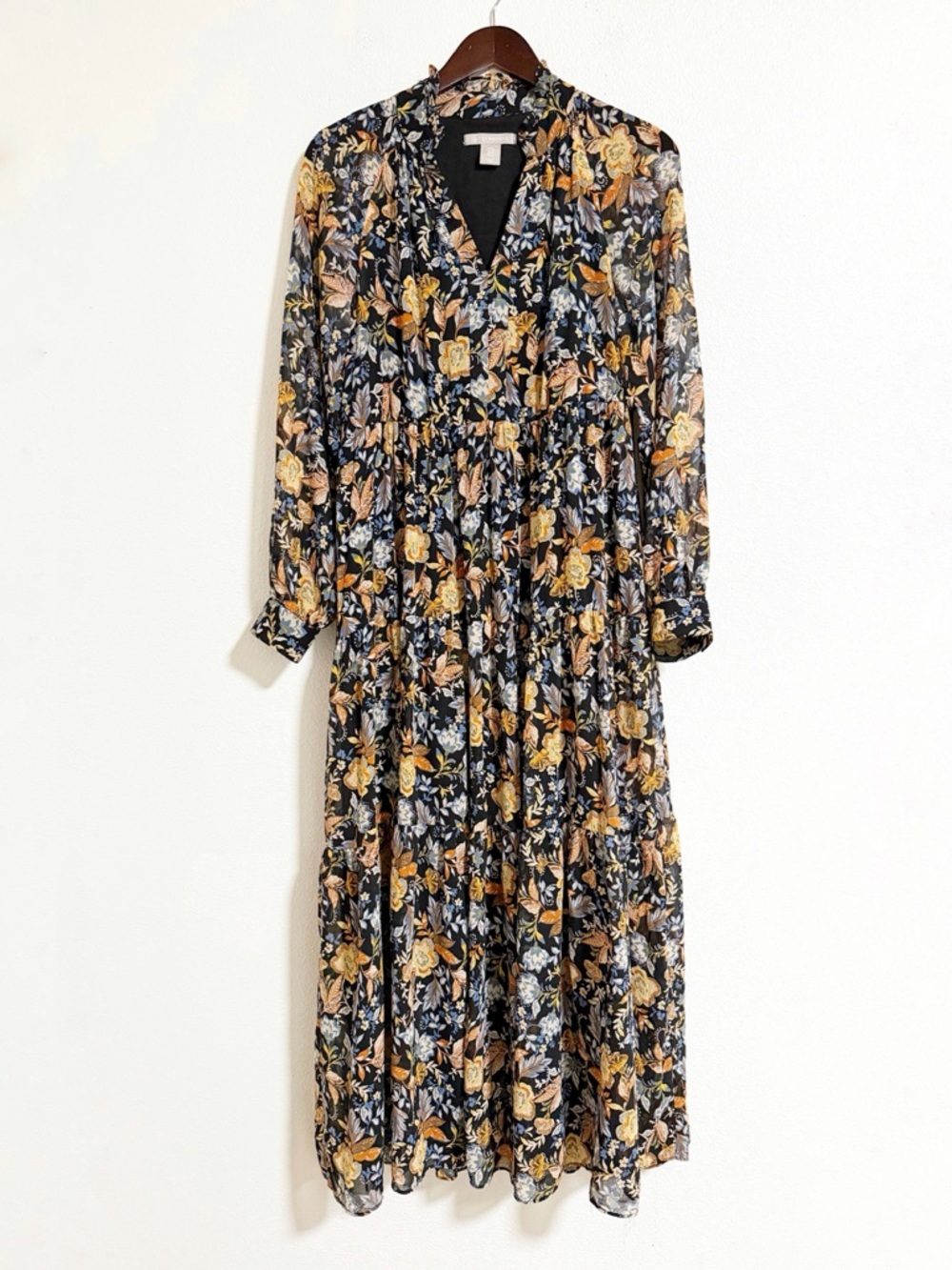 Lucky Brand Boho Floral Tiered Maxi Dress